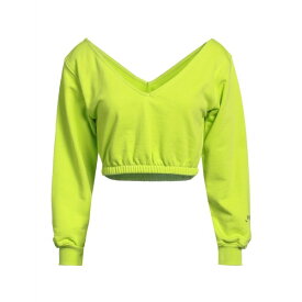 【送料無料】 ヒノミネイト レディース パーカー・スウェットシャツ アウター Sweatshirts Acid green