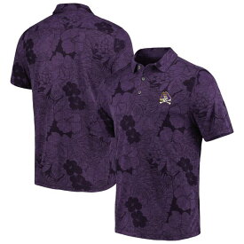 トッミーバハマ メンズ ポロシャツ トップス ECU Pirates Tommy Bahama Miramar Blooms Polo Purple