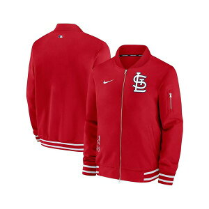 iCL Y WPbgu] AE^[ Men's Red St. Louis Cardinals Authentic Collection Full-Zip Bomber Jacket Red
