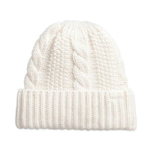 m[XtFCX fB[X Xq ANZT[ Women's Oh Mega Cable-Knit Cuffed Beanie White Dune