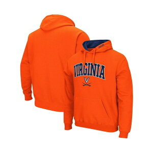 コロシアム メンズ パーカー・スウェットシャツ アウター Men's Virginia Cavaliers Arch and Logo 3.0 Pullover Hoodie Orange