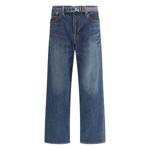 �T�J�C �����Y �J�W���A���p���c �{�g���X Belted zip-pocket jeans Blue