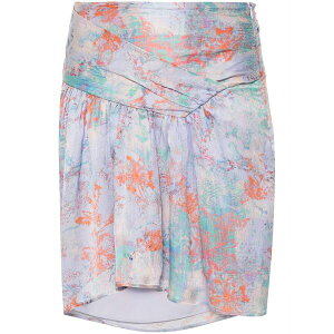 �C�� ���f�B�[�X �X�J�[�g �{�g���X Theoline silk mini skirt Purple