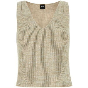 �{�X ���f�B�[�X �j�b�g&�Z�[�^�[ �A�E�^�[ M??lange-effect top Neutrals