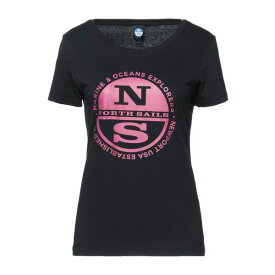 【送料無料】 ノースセール レディース Tシャツ トップス T-shirts Black