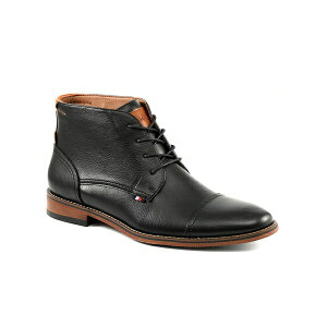 トミー ヒルフィガー メンズ スニーカー シューズ Men's Blaze Cap Toe Lace Up Boots Black