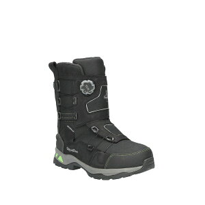 tbWEFA Y u[c V[Y Men's Extreme Double Dial Pac Boot - Waterproof, Insulated, and Anti-Slip for Extreme Cold Black