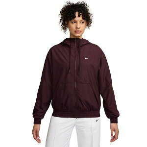 iCL fB[X WPbgu] AE^[ Women's Sportswear Classic Zip-Front Hooded Jacket Burgundy Crush/sail