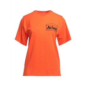 【送料無料】 アリーズ レディース Tシャツ トップス T-shirts Orange