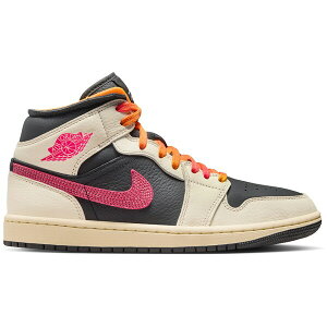 Jordan �W���[�_�� ���f�B�[�X �X�j�[�J�[ �yJordan 1 Mid SE Edge Flight Club (Women's)�z �T�C�Y US_5.5(22.5cm) Pale Ivory/Black/Muslin/Racer Pink