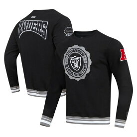 プロスタンダード メンズ パーカー・スウェットシャツ アウター Las Vegas Raiders Pro Standard Crest Emblem Pullover Sweatshirt Black