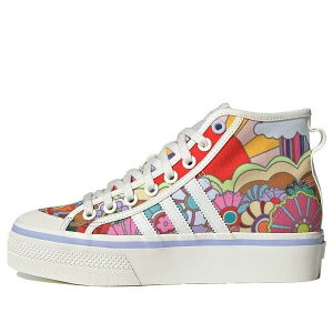 adidas �A�f�B�_�X ���f�B�[�X �X�j�[�J�[ �y(WMNS) adidas Nizza Platform Mid 'Floral' GY5465�z �T�C�Y US_7(24.0cm)