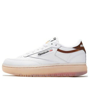 Reebok ���[�{�b�N ���f�B�[�X �X�j�[�J�[ �y(WMNS) Reebok Club C Double 'White Brown' FX3092�z �T�C�Y US_9(26.0cm)