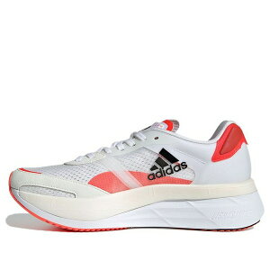 adidas �A�f�B�_�X ���f�B�[�X �X�j�[�J�[ �y(WMNS) adidas Adizero Boston 10 'White Solar Red' FY4080�z �T�C�Y US_W_11