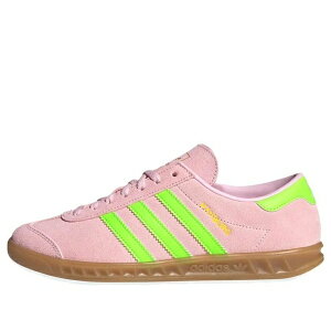 adidas �A�f�B�_�X ���f�B�[�X �X�j�[�J�[ �y(WMNS) adidas Hamburg 'Clear Pink Solar Green' JS0683�z �T�C�Y US_W_12