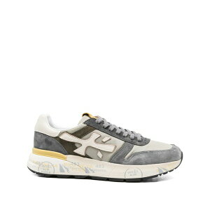 �v���~�A�[�^ �����Y �X�j�[�J�[ �V���[�Y Suede panelled low-top sneakers Grey