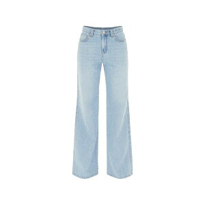 �}���[�� ���f�B�[�X �f�j���p���c �{�g���X Blue wide-leg jeans Blue