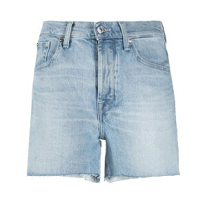 7�t�H�[�I�[���}���J�C���h ���f�B�[�X �J�W���A���p���c �{�g���X Raw-cut hem shorts Blue