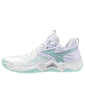 Mizuno �~�Y�m ���f�B�[�X �X�j�[�J�[ �y(WMNS) Mizuno Wave Momentum Elite 'White Blue Tint' V1GC251245�z �T�C�Y US_W_12