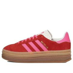 adidas �A�f�B�_�X ���f�B�[�X �X�j�[�J�[ Collegiate Red/Lucid Pink/Core White �y(WMNS) adidas Gazelle Bold 'Collegiate Red Lucid Pink' IH7496�z �T�C�Y US_5.5(22.5cm)