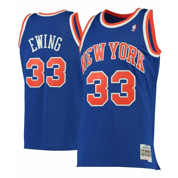 ミッチェルネス メンズ パーカー・スウェットシャツ アウター Men's Patrick Ewing Blue New York Knicks 1991-92 Hardwood Classics Swingman Jersey Blue