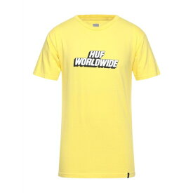 【送料無料】 ハフ メンズ Tシャツ トップス T-shirts Yellow
