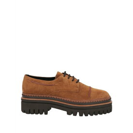 【送料無料】 エルヴィオ ザノン レディース オックスフォード シューズ Lace-up shoes Tan