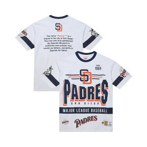�~�b�`�F��&�l�X �����Y �V���c �g�b�v�X Men's White San Diego Padres Cooperstown Collection Team Origins Premium T-Shirt White