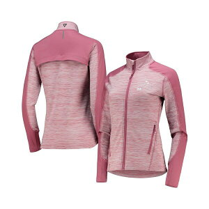 ���x���E�F�A ���f�B�[�X �J�b�g�\�[ �g�b�v�X Women's Pink Arnold Palmer Invitational Aura Space-Dye Raglan Full-Zip Top Pink