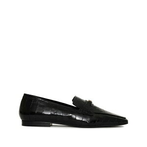 �A�j�[�r�� ���f�B�[�X �X���b�|���E���[�t�@�[ �V���[�Y Freya crocodile-embossed loafers Black
