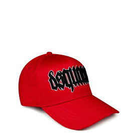 【送料無料】 ディースクエアード メンズ 帽子 アクセサリー DSQ Gothic Logo Sn34 Red