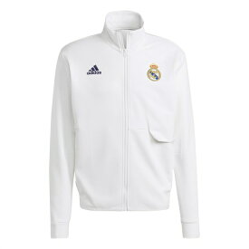 【送料無料】 アディダス メンズ カットソー トップス Real Madrid Anthem Jacket 2023 2024 Adults White