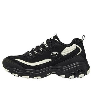 Skechers �X�P�b�`���[�Y �����Y �X�j�[�J�[ �ySkechers D'Lites Zip Along Shoes 'Black White' 894269-BKW�z �T�C�Y US_7.5(25.5cm)