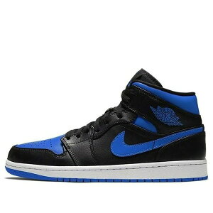 Air Jordan W[_ Y Xj[J[ yAir Jordan 1 Mid 'Black Hyper Royal' 554724-068z TCY US_12(30.0cm)