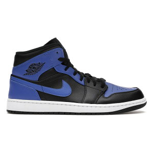 Jordan W[_ Y Xj[J[ yJordan 1 Mid Hyper Royal Tumbled Leatherz TCY US_M_17 Black/Hyper Royal-White
