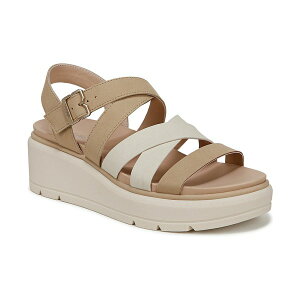 hN^[EV[ fB[X T_ V[Y Women's Nice Day Max Sun Strappy Platform Sandals Light Sand Faux Leather