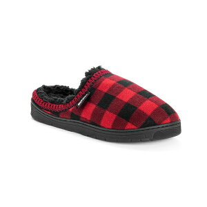 NNX Y T_ V[Y Men's Gabriel Clog Slippers, Black, S (8-9) Red/black