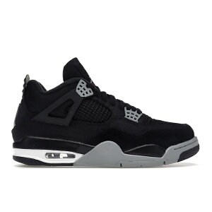 Jordan �W���[�_�� �����Y �X�j�[�J�[ �yJordan 4 Retro SE Black Canvas�z �T�C�Y US_10.5(28.5cm) Black/Light Steel Grey/White/Fire Red