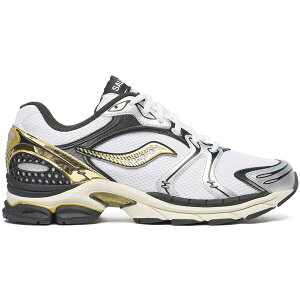 Saucony �T�b�J�j�[ �����Y �X�j�[�J�[ �ySaucony ProGrid Triumph 4 CS Gold Chrome�z �T�C�Y US_5(23.0cm) White/Black/Metallic Gold