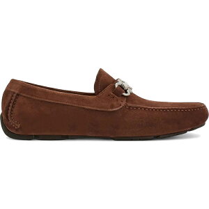 Ferragamo tFK Y Xj[J[ yFerragamo Gancini Suede Loafers Brownz TCY US_7(25.0cm) Brown