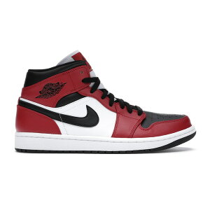 Jordan �W���[�_�� �����Y �X�j�[�J�[ �yJordan 1 Mid Chicago Toe�z �T�C�Y US_M_15 Black/Gym Red-White