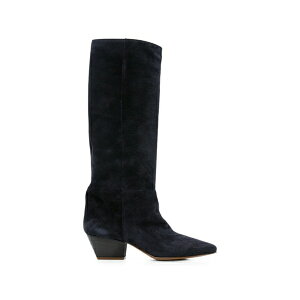 �t�H���e �t�H���e ���f�B�[�X �u�[�c �V���[�Y Pointed-toe suede knee-high boots Blue