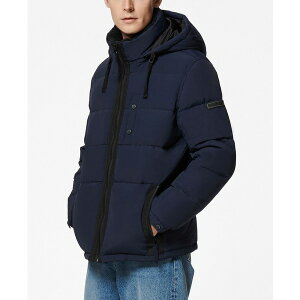 �}�[�N�j���[���[�N �����Y �W���P�b�g���u���]�� �A�E�^�[ Men's Hubble Crinkle Down Jacket Navy
