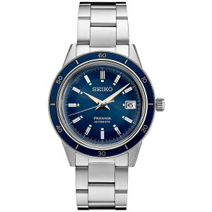 �Z�C�R�[ ���f�B�[�X �r���v �A�N�Z�T���[ Men's Automatic Presage Stainless Steel Bracelet Watch 41mm Blue