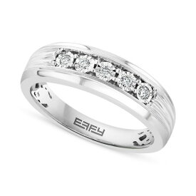 エフィー コレクション レディース リング アクセサリー EFFY&reg; Men's Diamond Ring (1/6 ct. t.w.) in Sterling Silver (Also available 14k Gold-Plated Sterling Silver) Sterling Silver