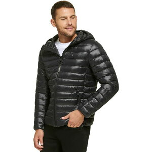 JoNC Y WPbgu] AE^[ Men's Hooded & Quilted Packable Jacket Black