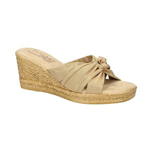 C[W[Xg[g fB[X T_ V[Y Women's Ghita Slip-On Wedge Sandals Natural Crepe