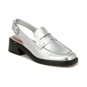�t�����R�T���g ���f�B�[�X �p���v�X �V���[�Y Women's Giada Slingback Low Heel Loafers Silver Faux Leather