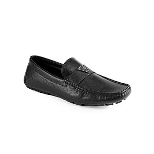 QX Y Xb|E[t@[ V[Y Men's Alai Moc Toe Slip On Driving Loafers Black