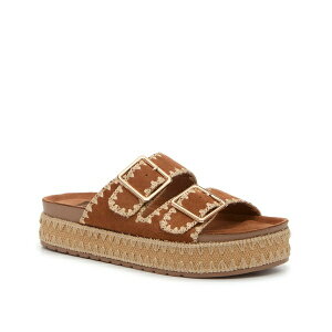 _[eB[h[ fB[X T_ V[Y Cubana Platform Sandal Cognac